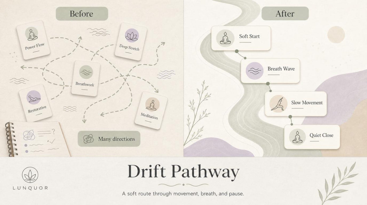 Drift Pathway diagram showing 'Before' and 'After' states with various stages and a brand logo.